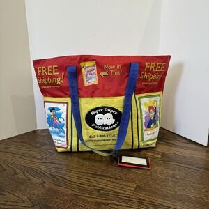 Super Duper Publications Teachers Vinyl Reusable Large Tote Bag Pockets Name Tag